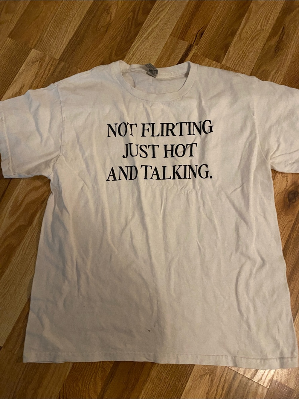 Graphic Tee "Not Flirting Just Hot And Talking"